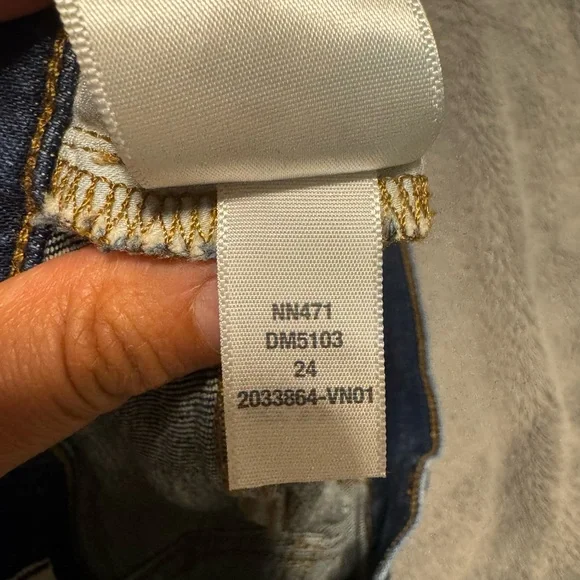 Madewell Women’s Mid Rise Kick Out Crop Preppy Jeans size 24 - Picture 6 of 9